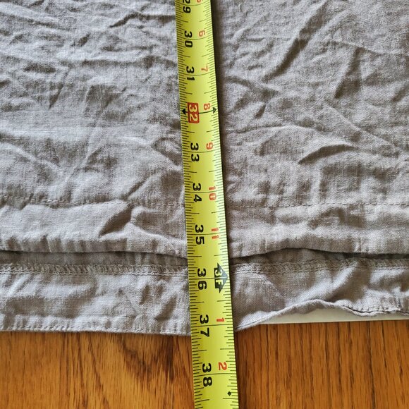 Lungo L'arno | Linen Lagenlook Popover Tunic Dress Hi Low Hem with Pockets - Picture 15 of 15